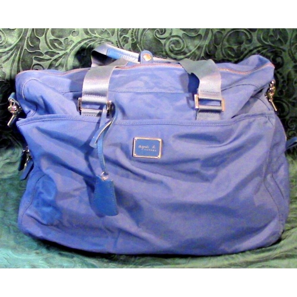 agnès b. Japan Edition Blue Waterproof Large-Capacity Tote Bag w/ removable pouc